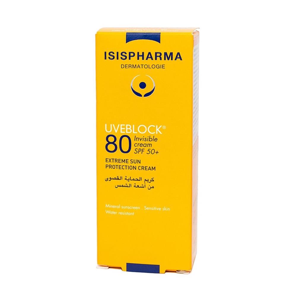 Kem chống nắng Isis Pharma Uveblock SPF 80 - Bảo vệ làn da khỏi ánh nắng mặt trời (40ML)