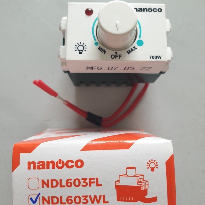 Hạt công tắc dimmer điều chỉnh độ sáng đèn 700W NDL 603WL  - Panasonic