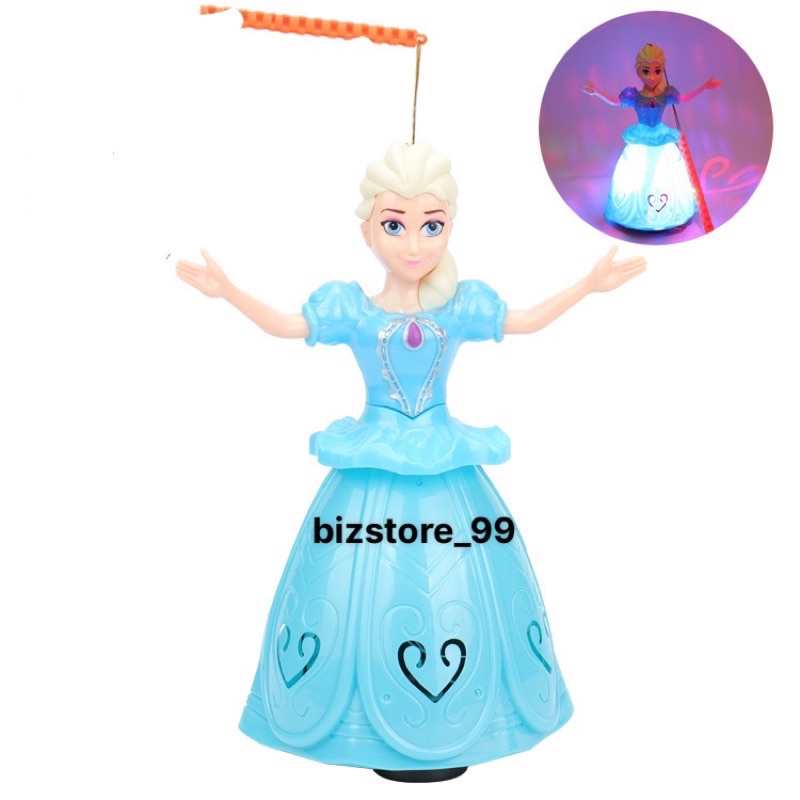 Đèn lồng Elsa, Sofia, Bạch Tuyết ngồi xe ngựa Pony chạy pin có nhạc có đèn chơi Trung Thu có tay cầm