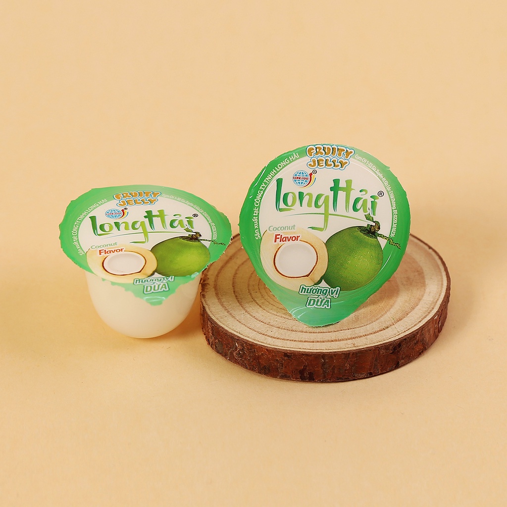 Thạch Rau Câu Long Hải Hương Vị Dừa Trọng Lượng Túi 416 G