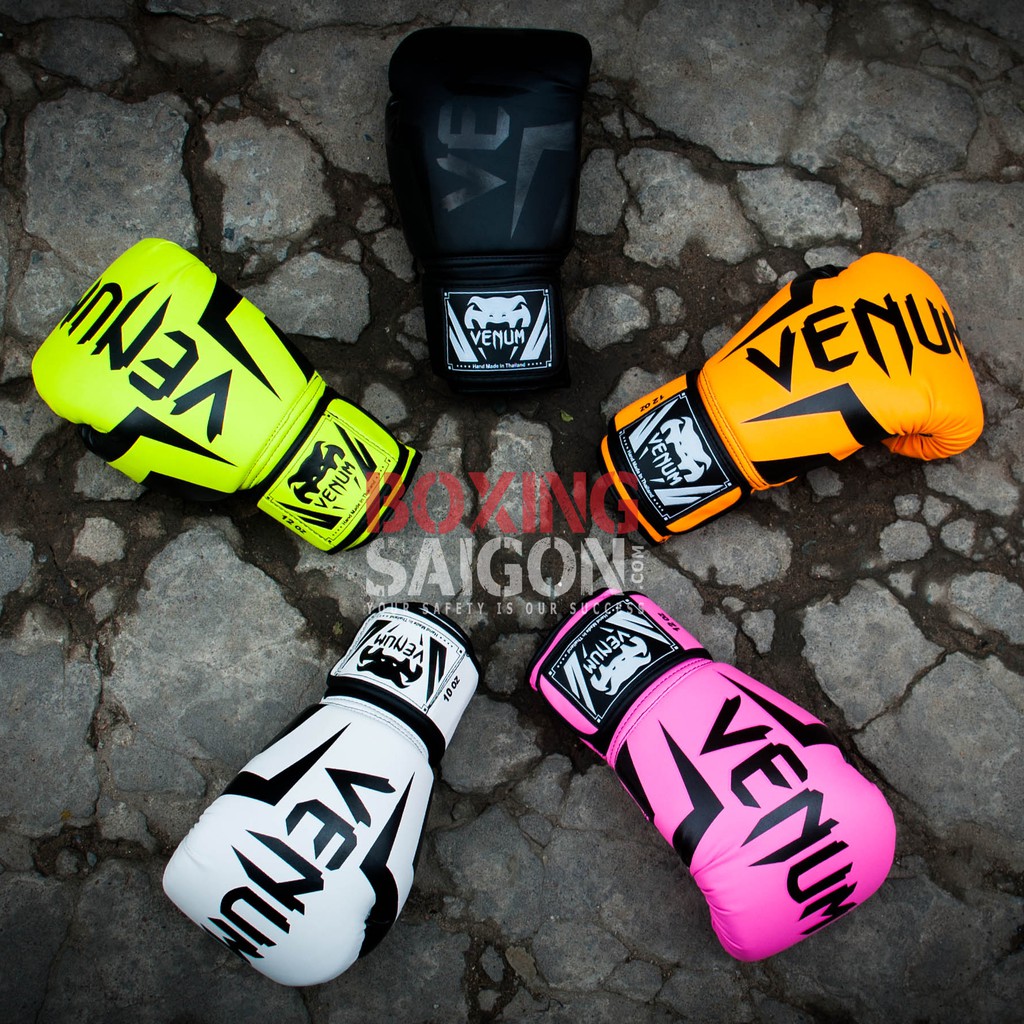 Găng tay Boxing Venum Elite - Trắng