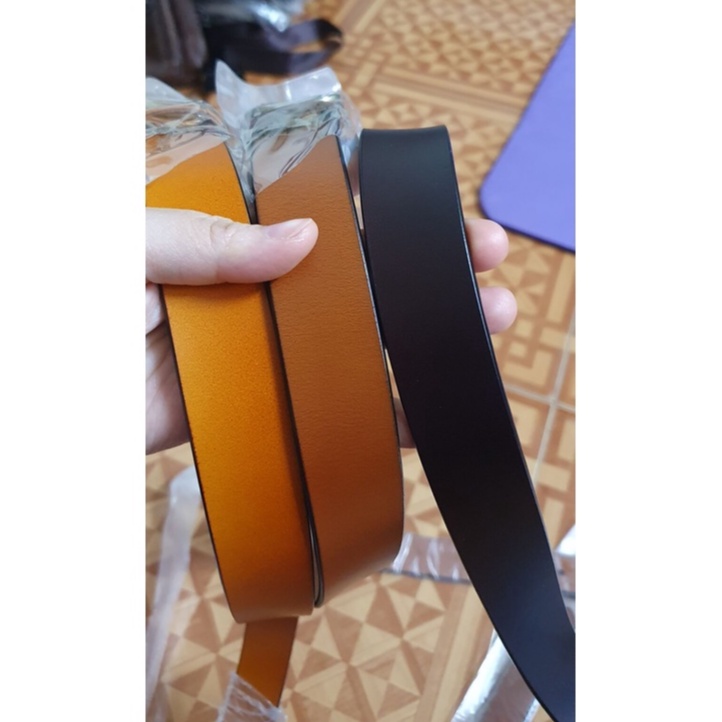 Thắt lưng, dây nịt nữ, da thật, khóa kim loại màu đồng (có ảnh thật) W10