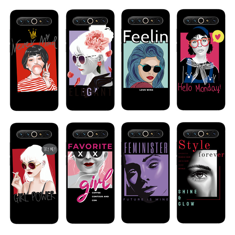 【Ready Stock】Meizu 17 Pro/Meilan 16 Plus/15 Plus/6T Silicone Soft TPU Case Cool Girl Style Back Cover Shockproof Casing