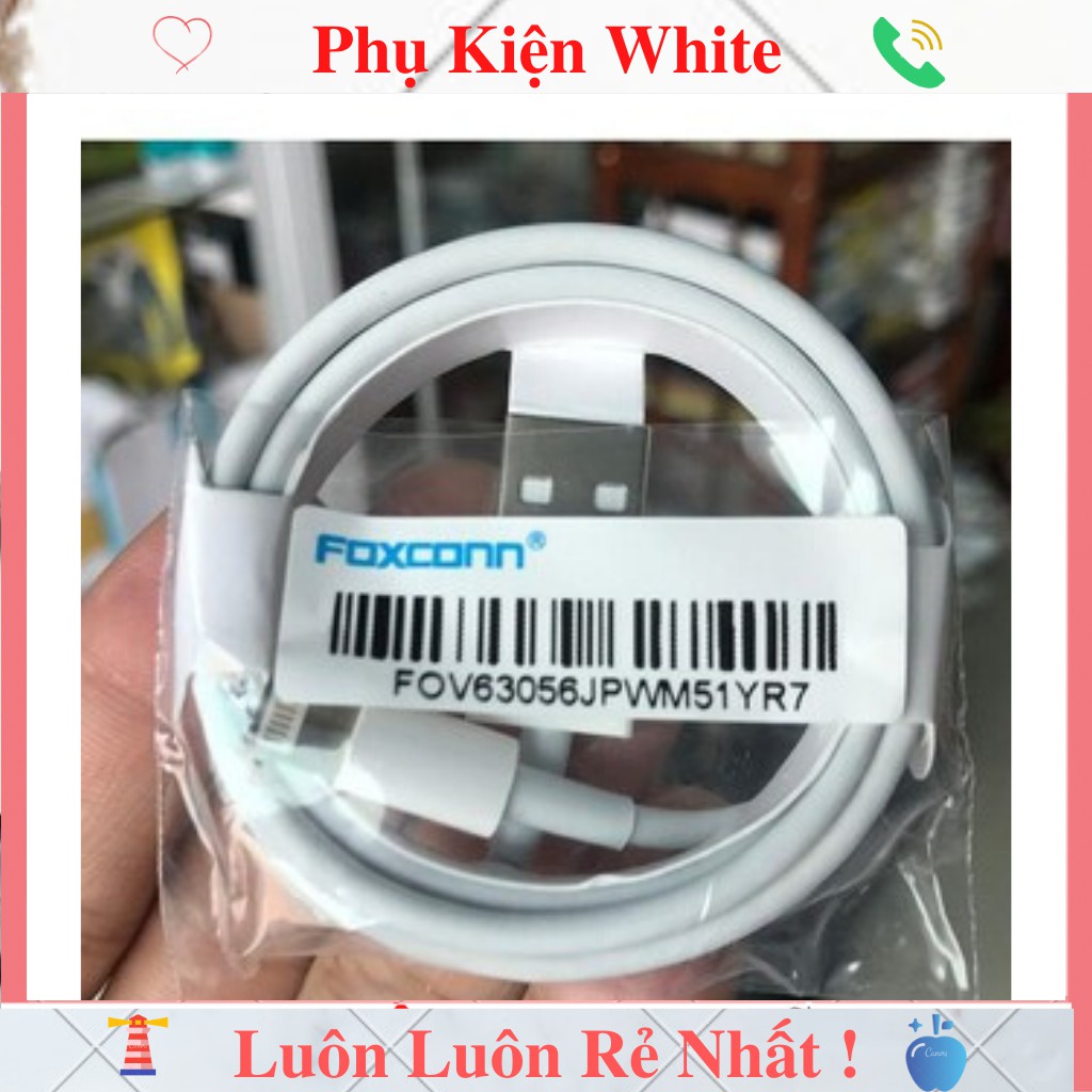 Cáp iphone foxconn - Cáp Sạc lightning Cho Điện Thoại IPad Pin Dự Phòng Tai nghe Bluetooth Airpod airpods i12 | BigBuy360 - bigbuy360.vn