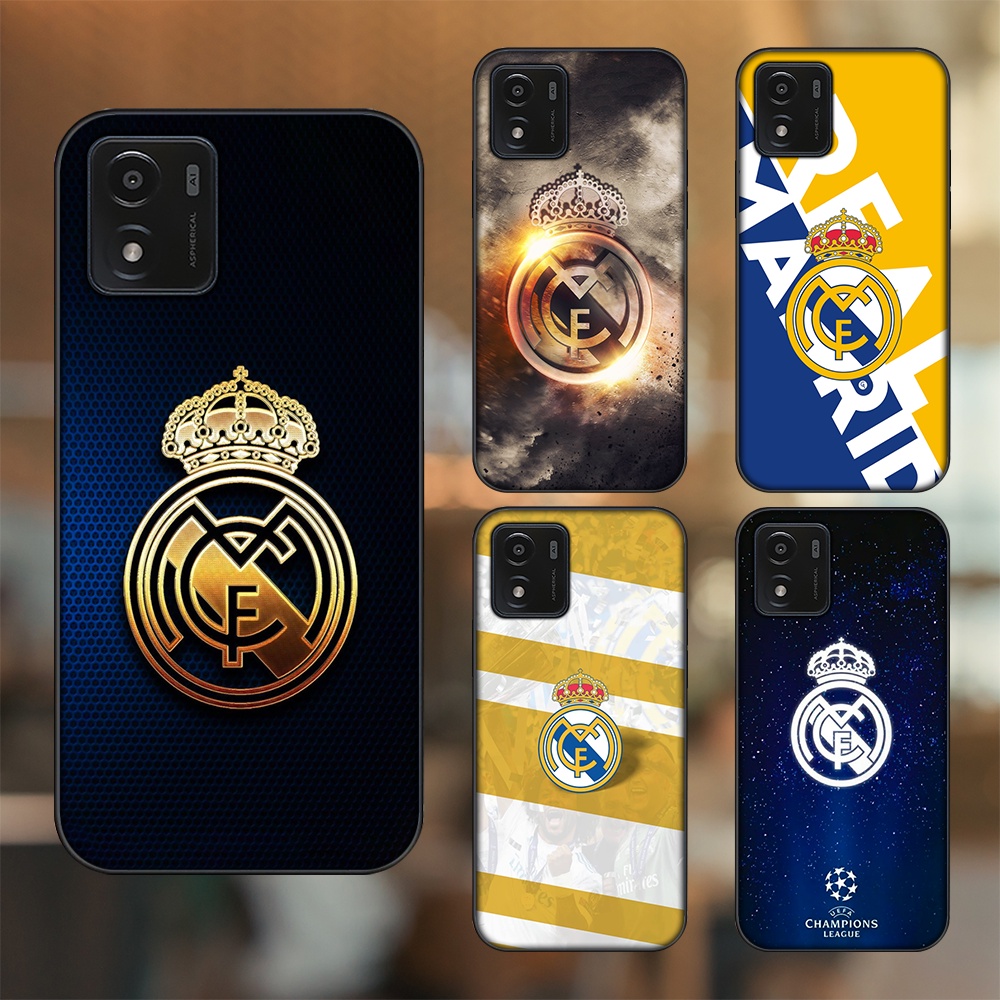 Ốp lưng Vivo Y01 viền đen in hình Real Madrid