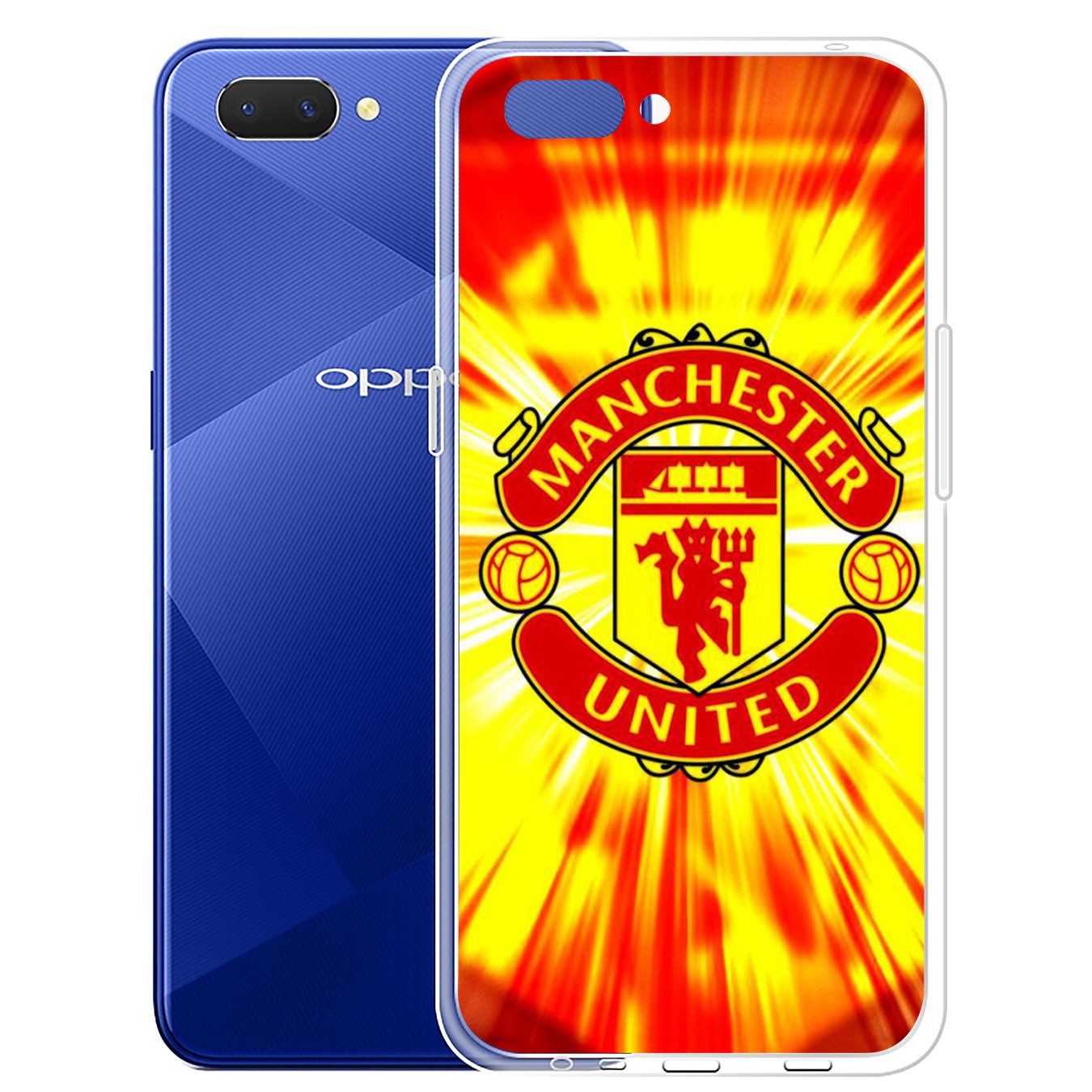 Ốp lưng silicon họa tiết logo đội bóng Manchester united cho Samsung Galaxy S20 Ultra S10 Lite S9 Plus A11 S9+ S20+ S10+