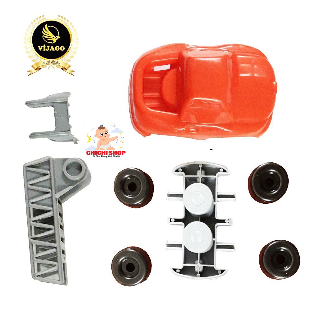 Đồ Chơi Lắp Ráp Mô Hình Ô Tô - Xe Công Trình, Đồ Chơi Săn Trứng Khổng Lồ Sưu Tập Xe Cho Bé