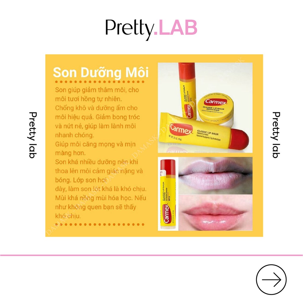 Son dưỡng môi Carmex Medicated Classic Lip Balm Mỹ dưỡng ẩm, làm mềm môi, chống nắng SPF 15, dạng thỏi 4.25g Key4 Lab | BigBuy360 - bigbuy360.vn