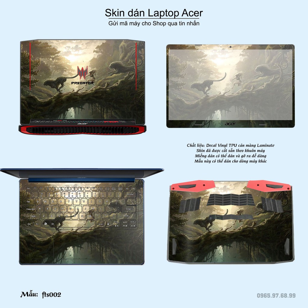 Skin dán Laptop Acer in hình Fantasy (inbox mã máy cho Shop)