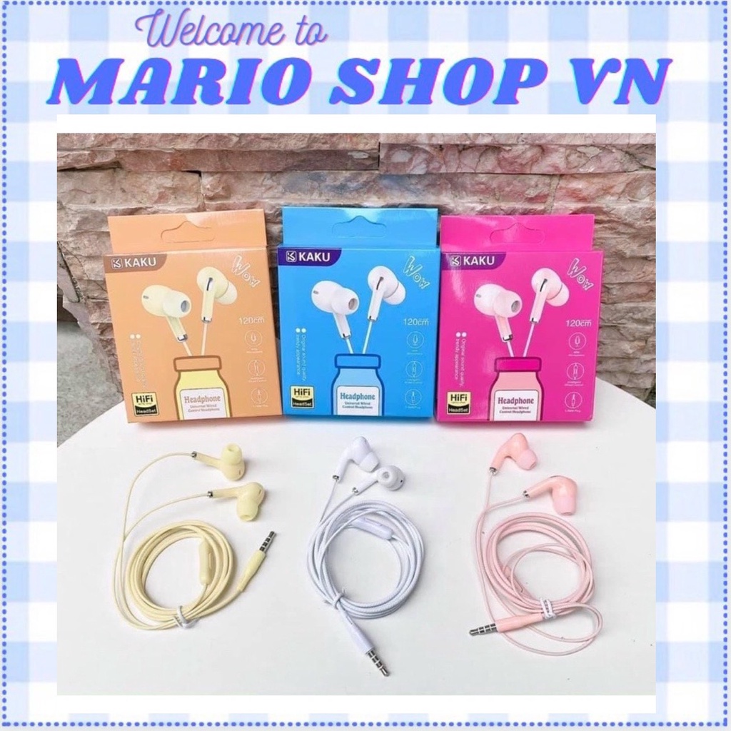 Tai nghe dây nhét tai kaku mã ksc -516