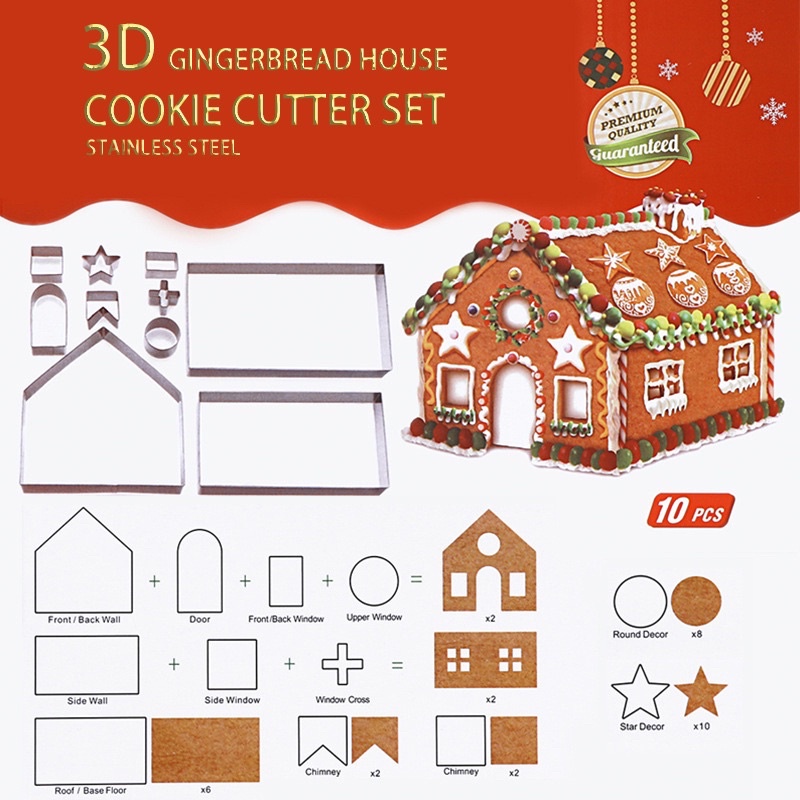 (CÓ SẴN) Set cutter 3D chủ đề giáng sinh