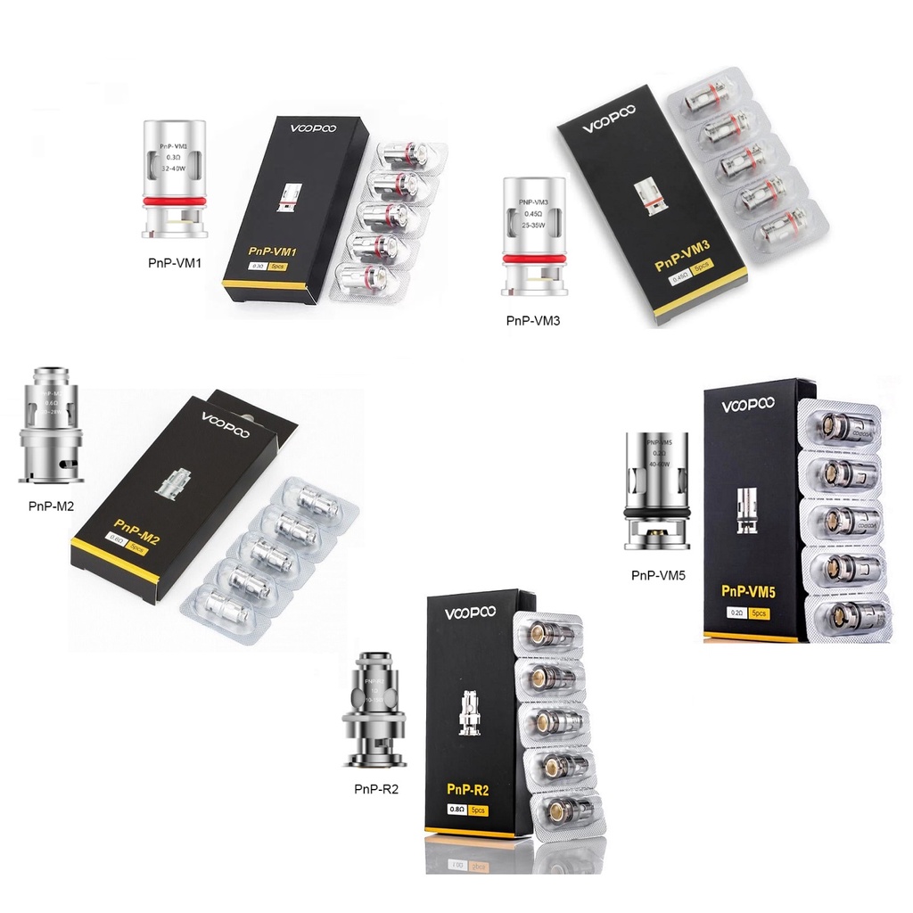 Đầu dây điện trở 0.3 0.45 0.2 0.6 0.8 1.2 tương thích với nhiều dòng máy VooPoo PnP Vinci, Drag, Argus