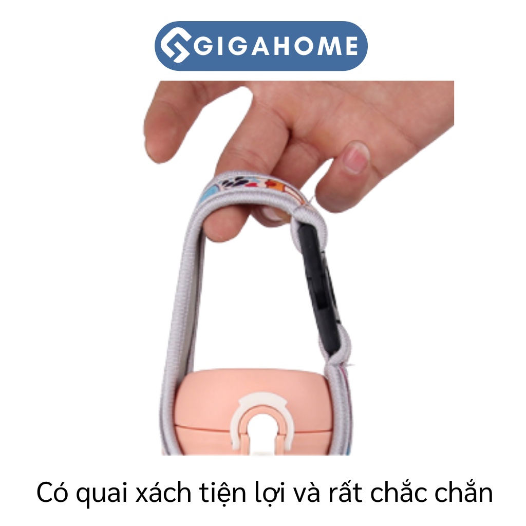 Túi Vải Bố Dày Đựng Bình Nước, Ly Giữ Nhiệt Chống Thấm, Có Quai Xách 450ml GIGAHOME 6692
