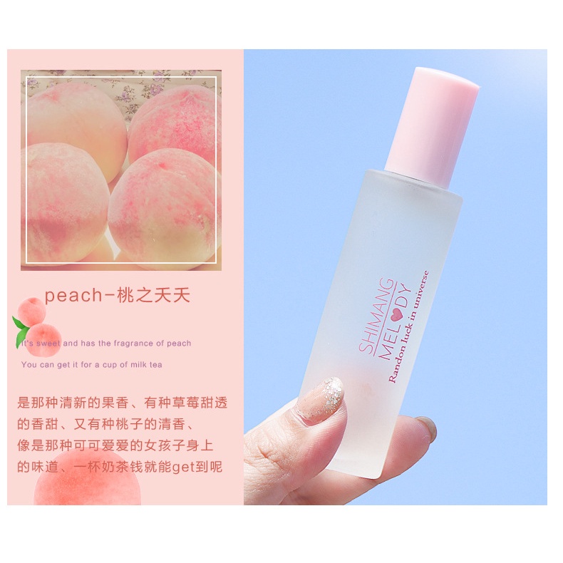 Nước hoa shimang với hương đào mix hương hoa Melody Body Mist Shimang 30ML