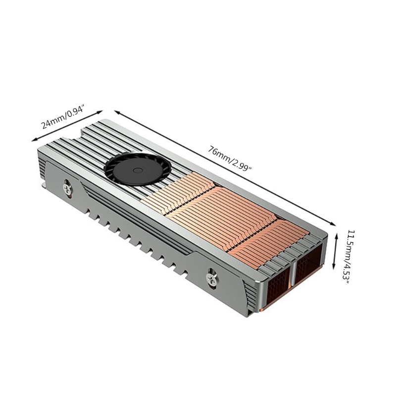 Quạt Tản Nhiệt Hai Mặt Bằng Hợp Kim Đồng PCIE NVME M.2 Cho M.2 2280 PCI-E NVME SSD