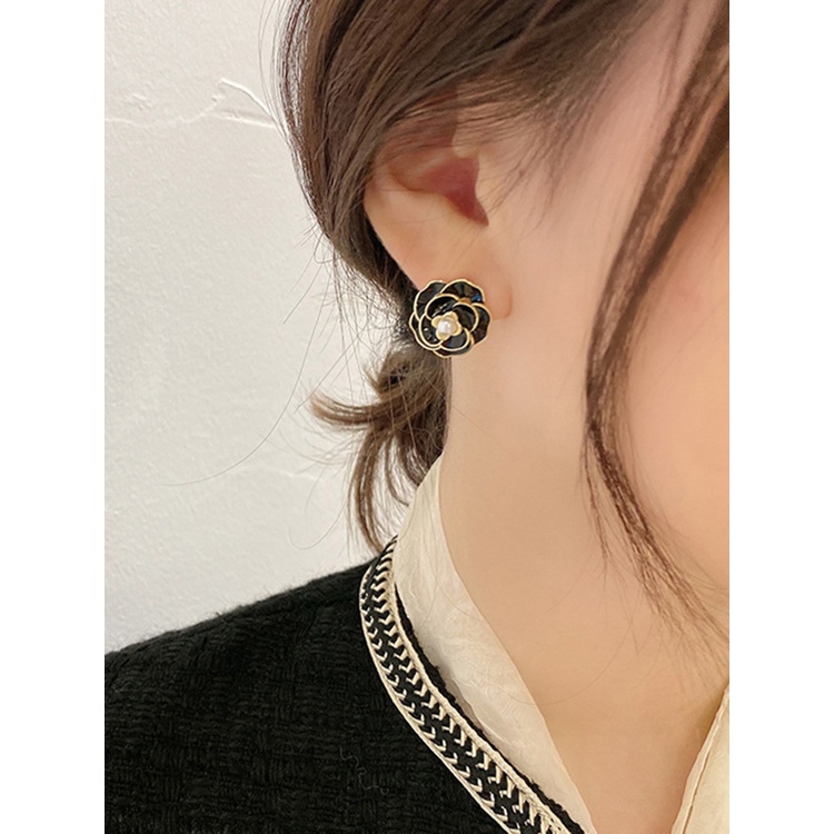 Bông Tai Mạ Vàng 18K Đính Đá Sang Trọng Cho Nữ