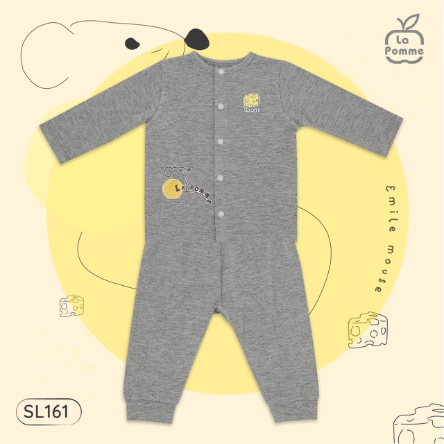 SL161 Bộ cúc giữa sơ sinh La Pomme chuột Emile