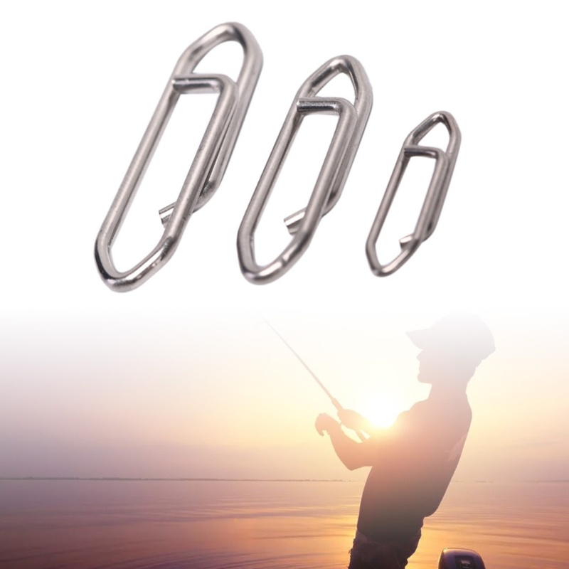 Set 50 Kẹp Nối Nhanh Bằng Thép Không Gỉ Dùng Trong Câu Cá