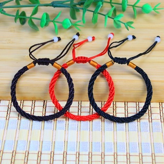 Chuỗi màu đỏ bện Vòng đeo tay Cặp đôi có thể điều chỉnh Vòng tay may mắn Đồ trang sức cho kỳ nghỉ Chuyển quà tặng Chuỗi màu đỏ