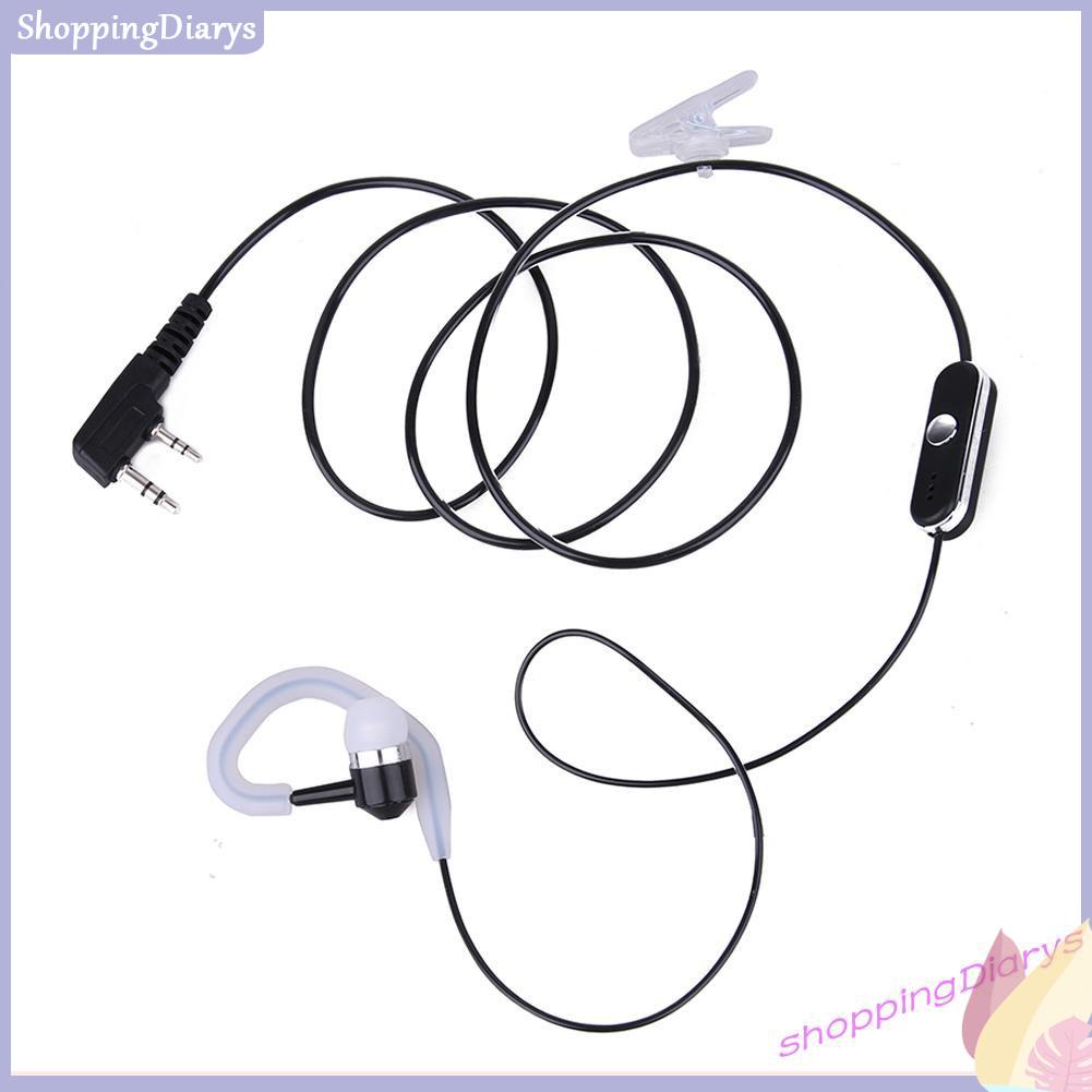 Tai Nghe Bộ Đàm 2 Pin Có Mic Cho Baofeng Kenwood Retevis Hyt Radio