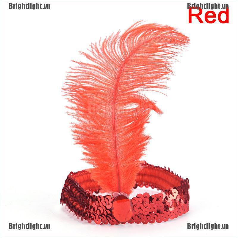 Băng Đô Cài Tóc Đính Lông Vũ Độc Đáo Cho Nữ