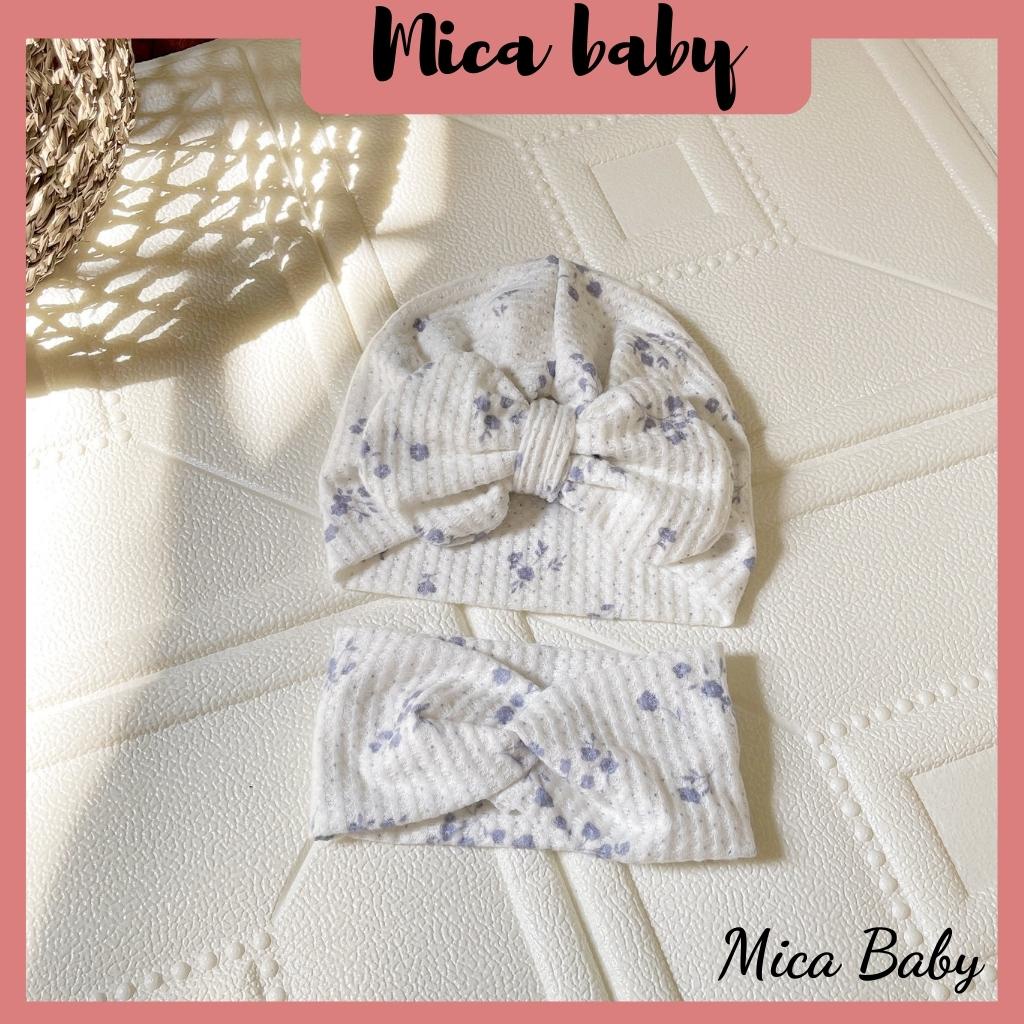 Mũ nón turban dễ thương cho bé Mica baby MTB64