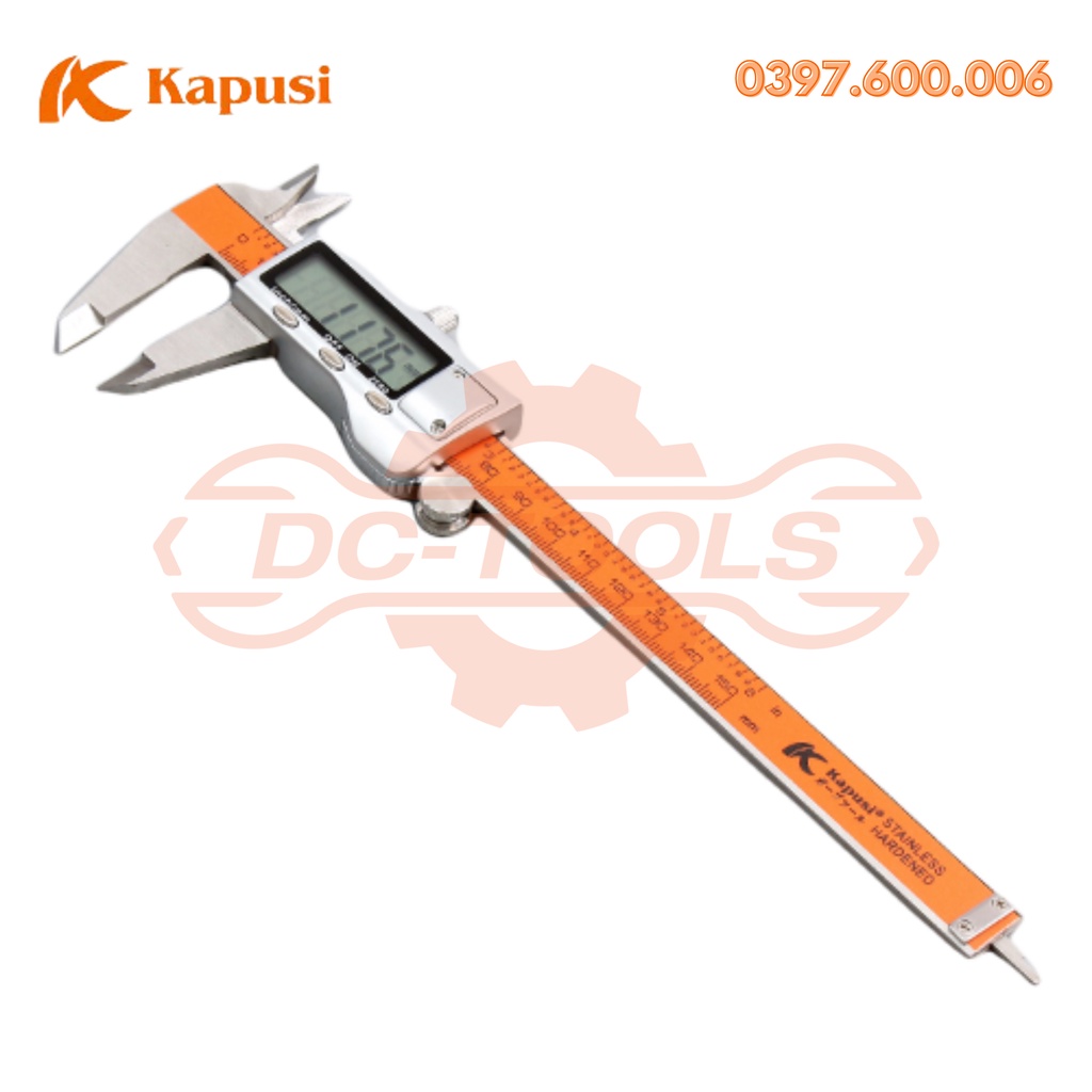 Thước Kẹp-Cặp Điện tử và cơ KAPUSI Japan 150mm 200mm CHÍNH HÃNG DC TOOLS