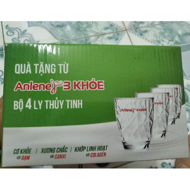 Bộ 4 ly thủy tinh dạng bầu, thể tích 350ml/ly