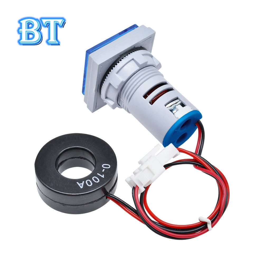 Đồng Hồ Đo Điện Áp Kỹ Thuật Số 22mm AC 50-500V 0-100A