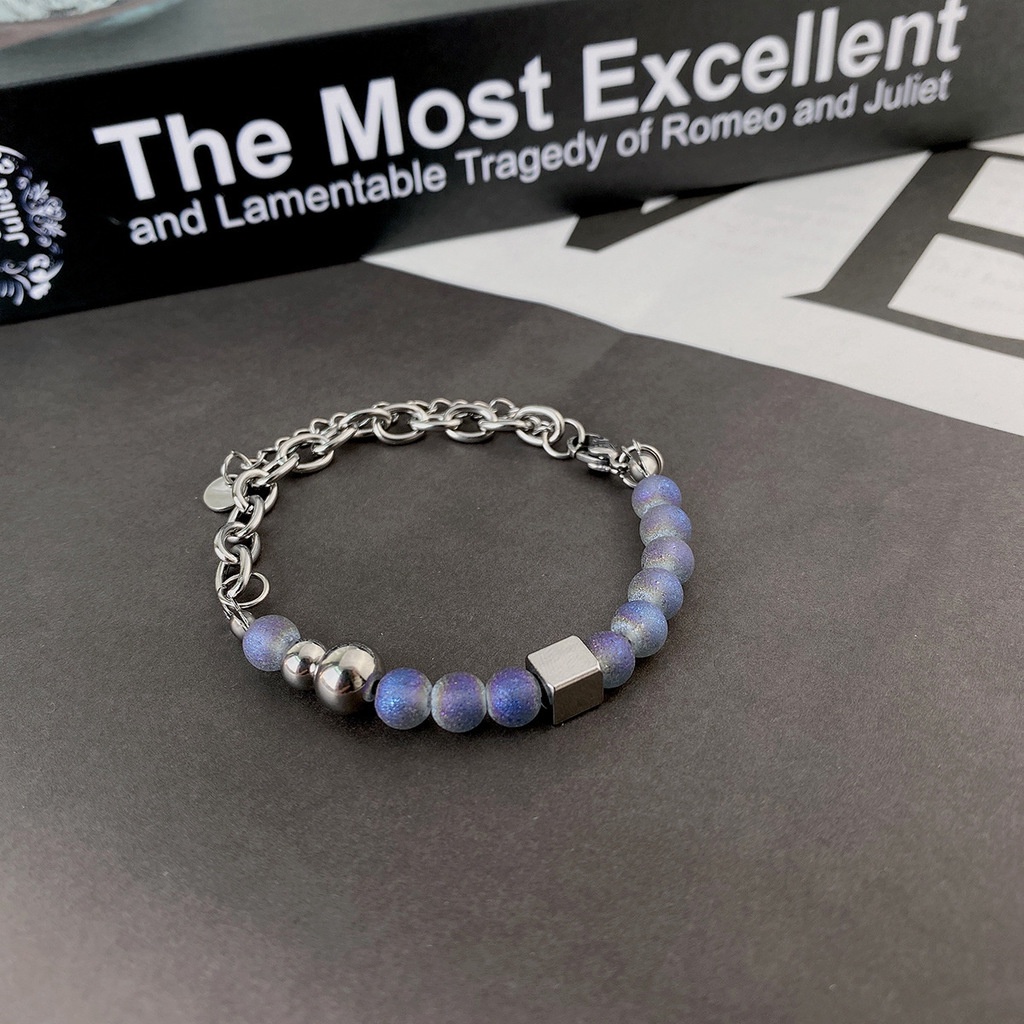 Vòng Tay Dây Xích Bằng Thép Titan Cao Cấp Sang Trọng