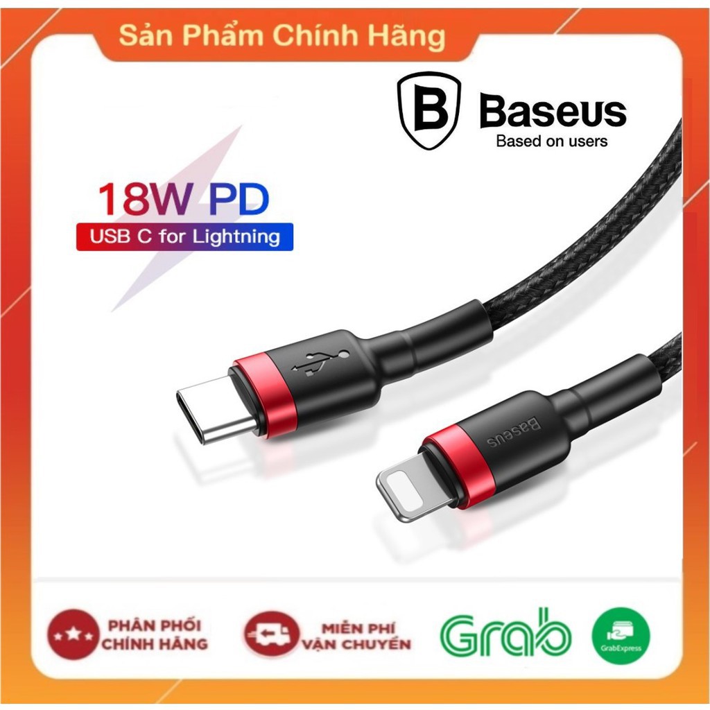 Bộ Củ và Dây Sạc Nhanh Quick Charge +  PD 3.0 18W BASEUS TRAVELER TC 075PD - Hàng Chính Hãng