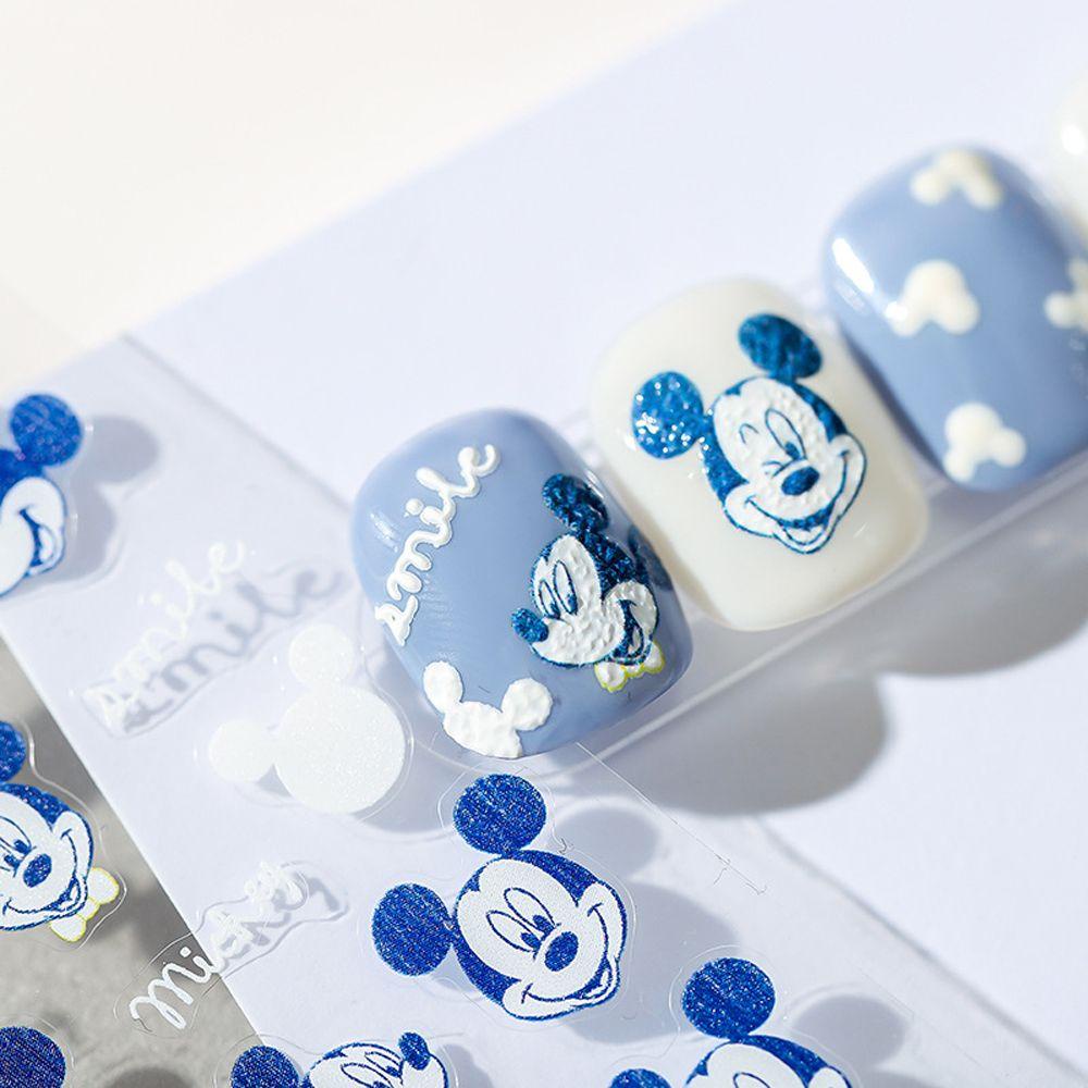 Miếng Dán Trang Trí Móng Tay Hình Hoa Hồng/Gấu Hoạt Hình Thời Trang