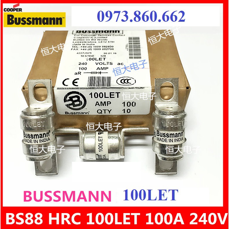 Cầu chì ETON BUSSMANN 100A 240V 100LET