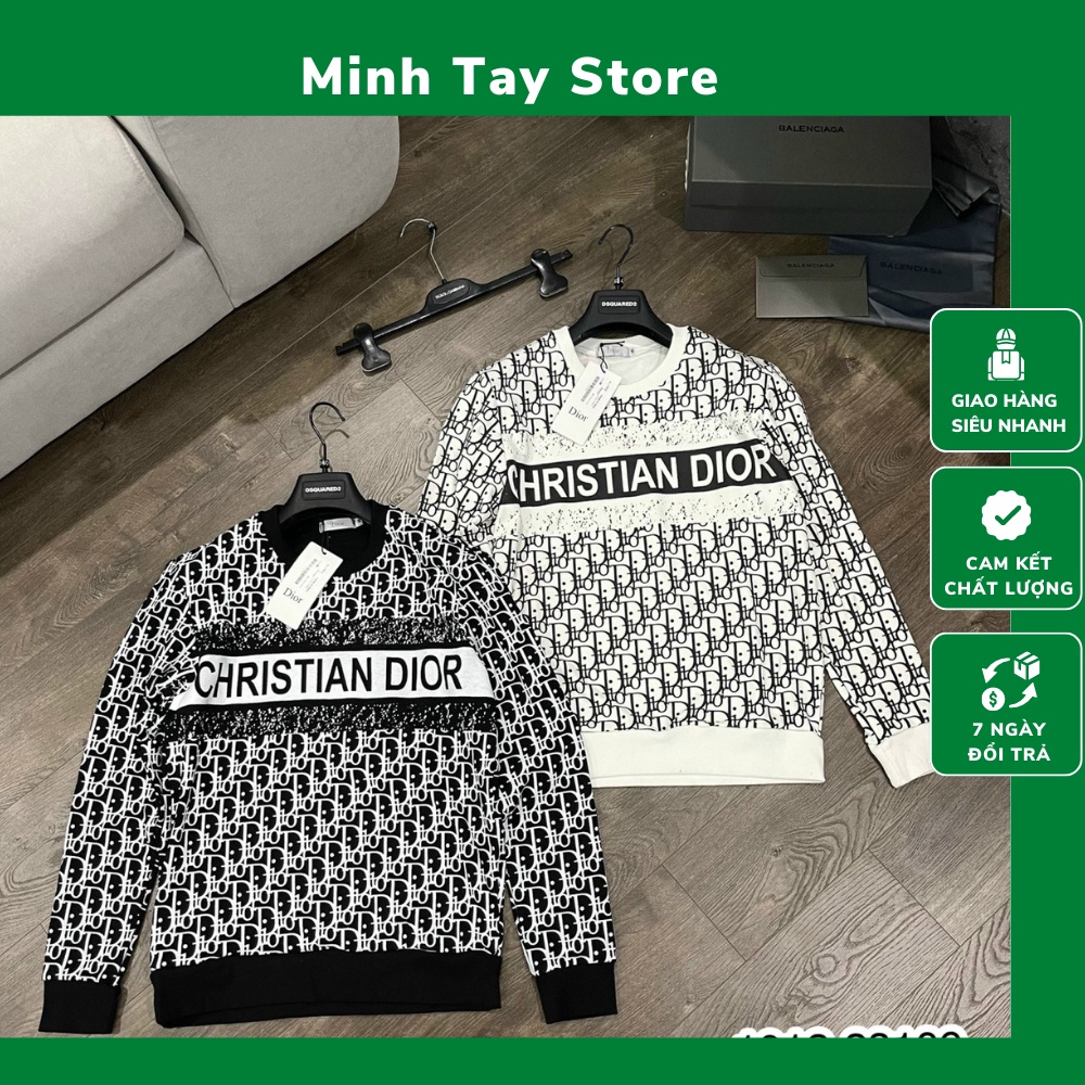 Áo Sweater Nam Di.or Dập Vân Họa Tiết In Ngực . Áo Nỉ Nam Nữ Di.or Chất Nỉ Da Cá Ấm Áp Mềm Mịn - MINH TÂY STORE