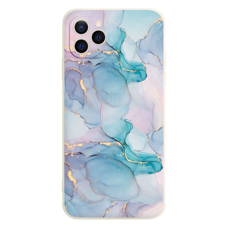 Ốp iphone loang xanh tím đường vàng nổi bật ốp đẹp mềm mại cho 13 12 11 Pro Max 7/7Plus/8/8Plus/X/Xs/Xs Max/11/11pro