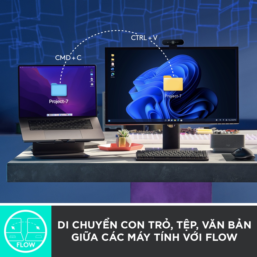 Chuột không dây Bluetooth Logitech MX Master 3s – Yên tĩnh, 8K DPI, Cuộn siêu nhanh, sạc USB-C, Win | Mac