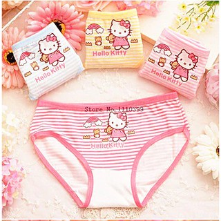 Sét 4 quần lót, quần chip tam giác Hello kitty cho bé gái từ 7-20kg( MS 05)