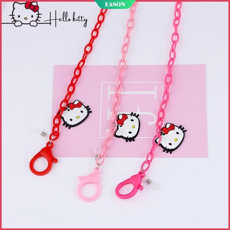 Sanrio Anime Kawaii Insins Hello Kitty Dây Đeo Kính Đeo Cổ Bằng acrylic Chống Mất Kiểu Hoạt Hình Dễ Thương