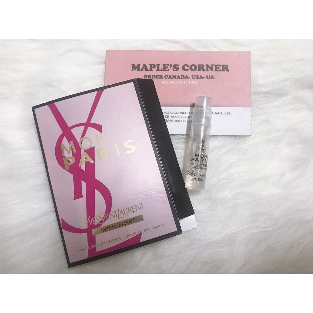 Nước hoa vial Yves Saint Laurent Mon Paris YSL intensement