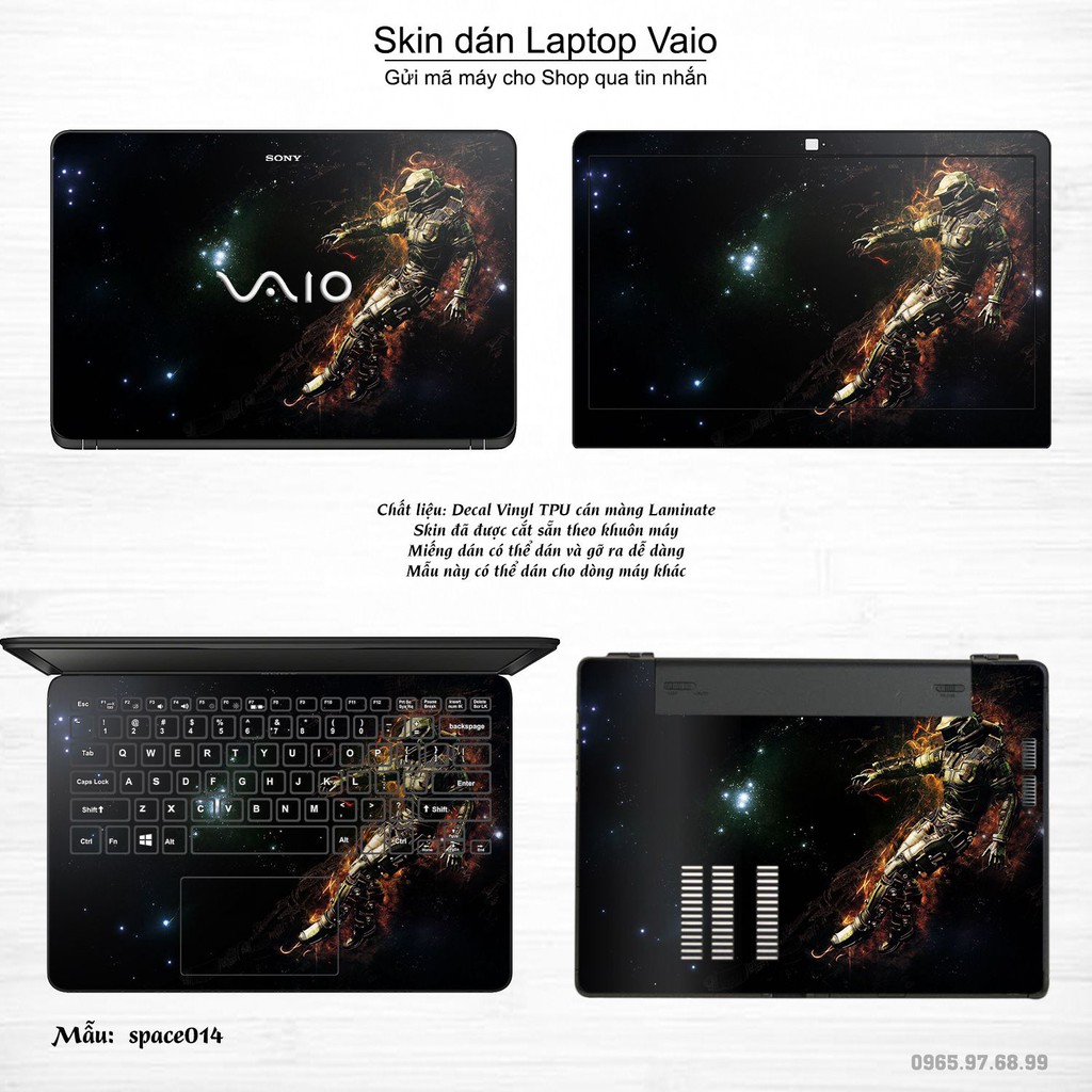 Skin dán Laptop Sony Vaio in hình không gian _nhiều mẫu 3 (inbox mã máy cho Shop)