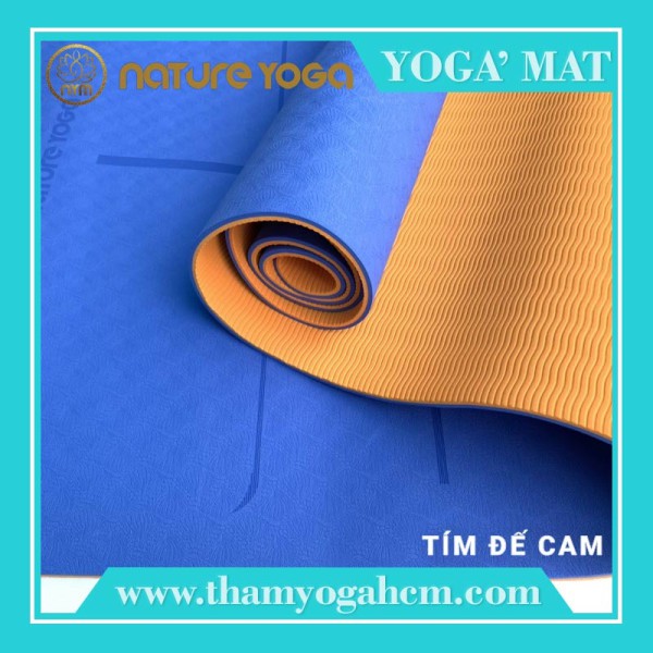 Thảm Tập Yoga Nature Yoga Thảm Chất Liệu TPE Cao Su Non Định Tuyến Bám Tốt 2 Mặt