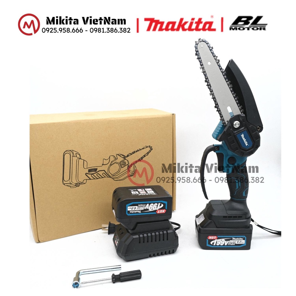 MÁY CƯA XÍCH MINI CHẠY PIN MAKITA - KHÔNG CHỔI THAN Mới Nhất 2021