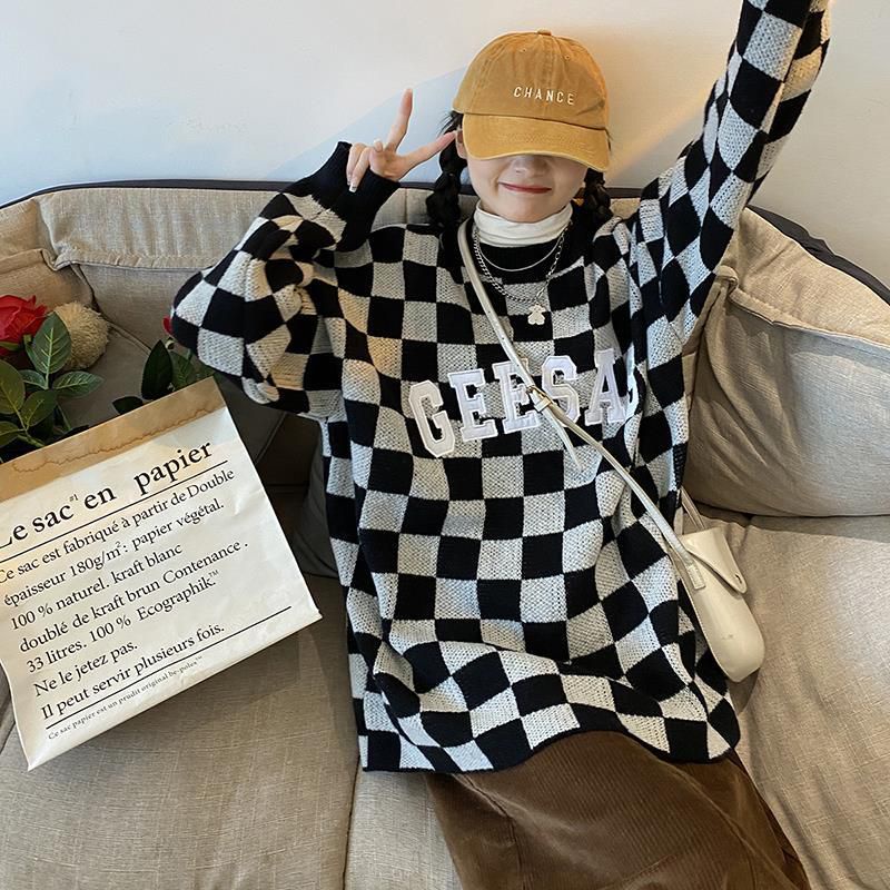 [ ORDER ] Áo Len Thêu Cổ Tròn Phong Cách Vintage | BigBuy360 - bigbuy360.vn