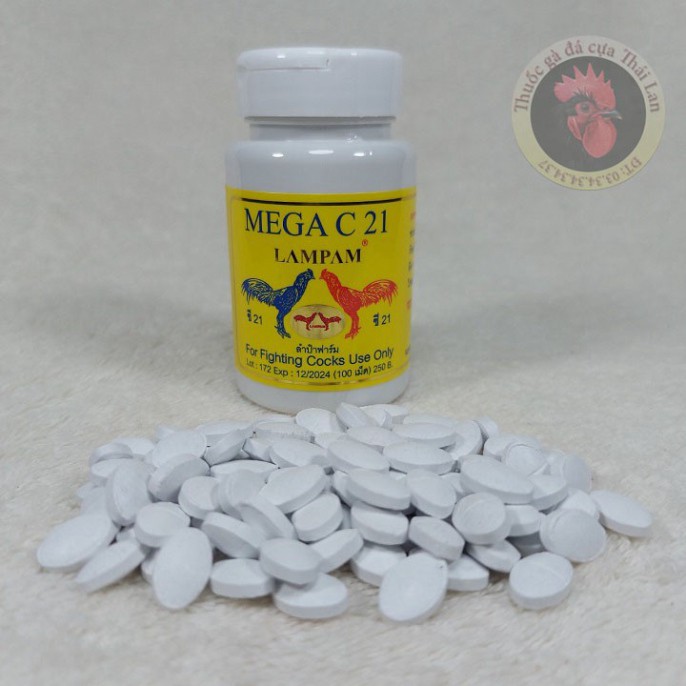 t͢h͢u͢ố͢c͢ nuôi gà cao cấp {MEGA C21} - 1 hủ / 100 viên