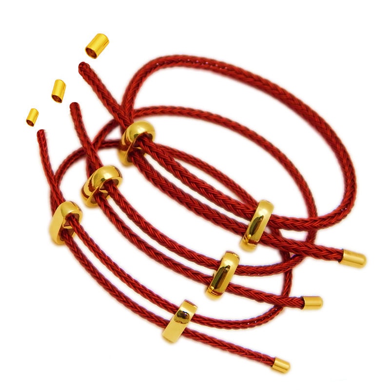 Vòng Tay Dây Thừng 2MM Hai Chiều Chống Thấm Nước Có Thể Điều Chỉnh Kèm 4 Nút Chặn