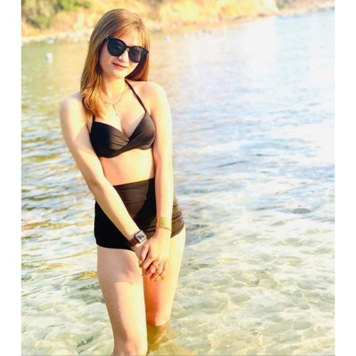 Bikini 2 mảnh áo gọng nâng ngực phối quần lưng cao che bụng KONKUN MS10