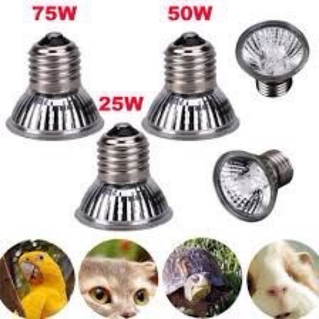 Set 3 bóng uva uvb 3.0 sưởi cho thú cưng