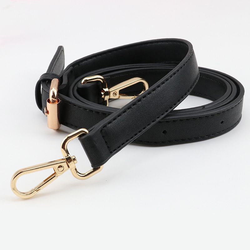 Dây Đeo Túi Dây Da Đen 16mm Khuy Nịt Cài RQN1449