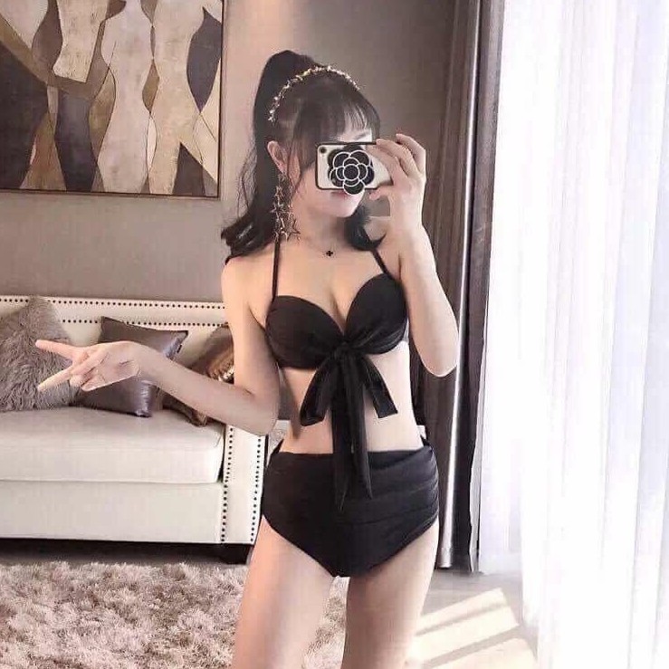 Bikini 2 Mảnh Phối Nơ Ngực Siêu Quyến Rũ