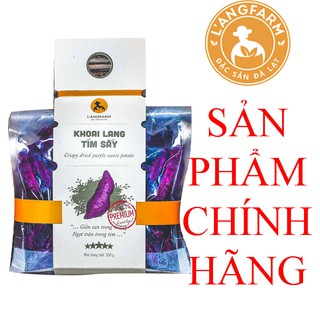 L'ANGFARM | Khoai lang tím sấy (sợi) 350g Được chế biến từ trái cây tươi ngon.